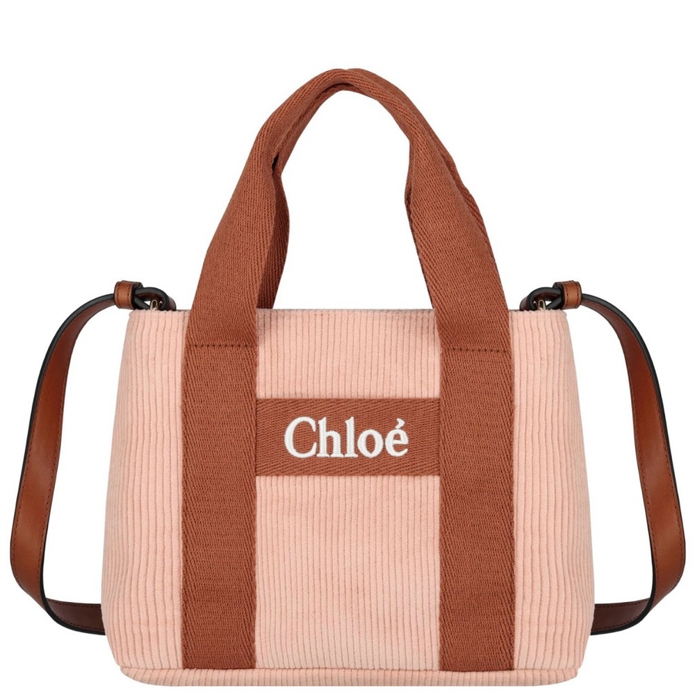Pink and Brown Women's Bag